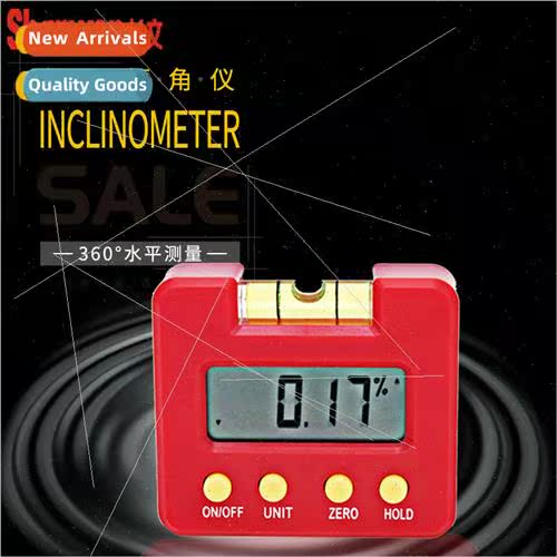 Mini electronic digital level meter 60*60mm strong magnetic