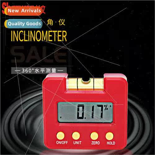 Mini electronic digital level meter 60*60mm strong magnetic