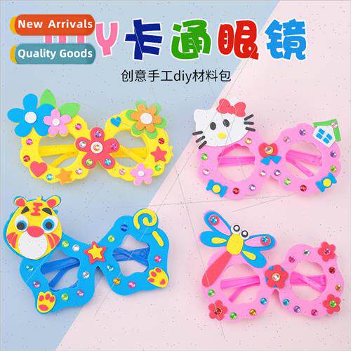Childrens diy cartoon glasses handmade creative material pac