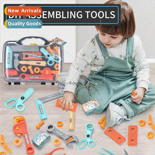 New childrens tools suitcase DIY assembling tools multifunct
