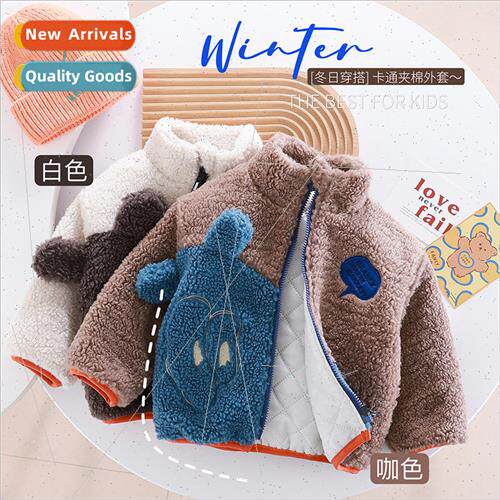 2023 winter new padded jacket boys cartoon Korean  of the ch