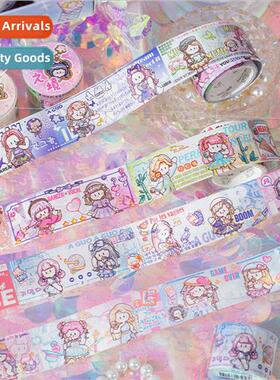 Ago hit song stage short cycle special oil washi tape cartoo