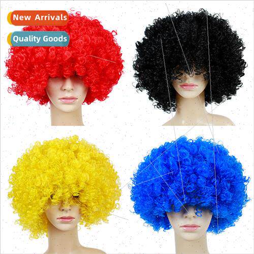 200G fan hair cos wig color clown wig explosion head weird d