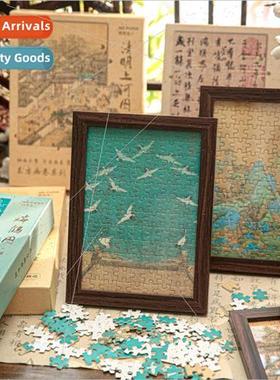 gsaw puzzle gift box Oriental scroll series Ancient  calligr
