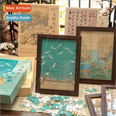 gsaw puzzle gift box Oriental scroll series Ancient  calligr