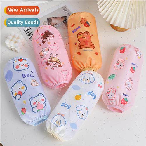 Waterproof sleeve sets anti-dirty student long section sleev