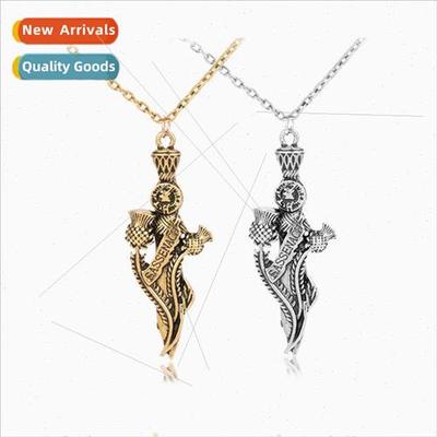 Ancient battlefield legend thistle flower jewelry pendant ne