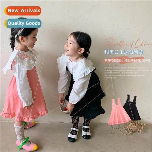 Girls ruffle skirt childrens dress 2022 spring and fall chil