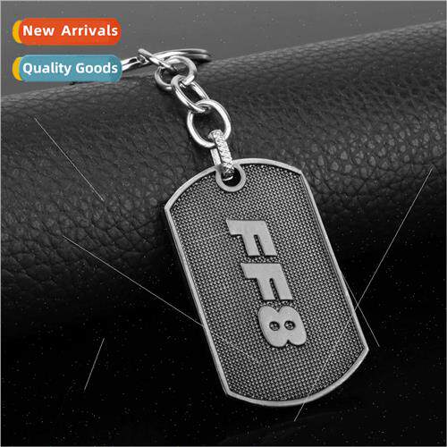 Fast and Furious 8 metal tag keychain dog tag bag charm car