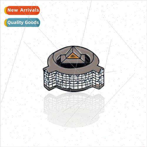 Avengers 4: Endgame Enamel Brooch HQ Building Shape Drip Oil