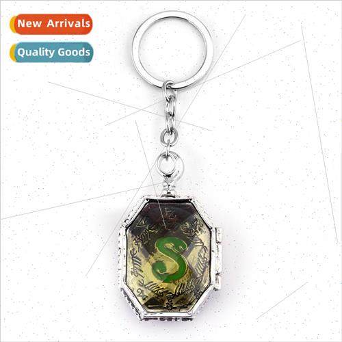 Soulware Keychain Time Gemstone Glass Pendant Keychain Ring