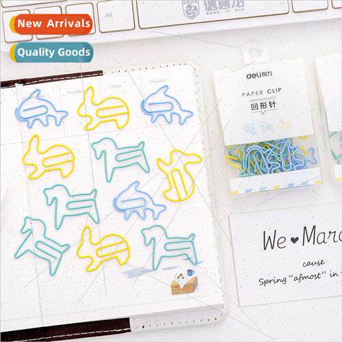 Scandinavian  cute paper clips creative cartoon colorful met