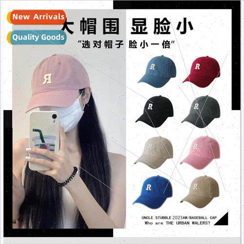 R label letters baseball cap female Japanese Department of h