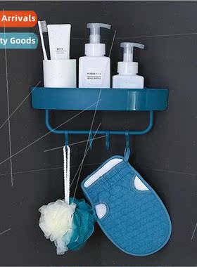 Triangle Double Towel Shelf Wall Mounted Bathroom Shelf Non-