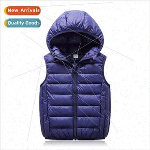 Childrens down cotton vest undershirt fall and winter Korean
