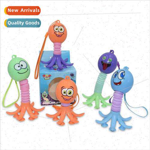 New octopus stching tube suction cup light-up cell phone hol