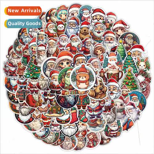 100 pcs of retro Christmas graffiti stickers car cell phone