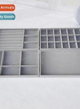 18 grid self-produced and self- four-piece jewelry box velve