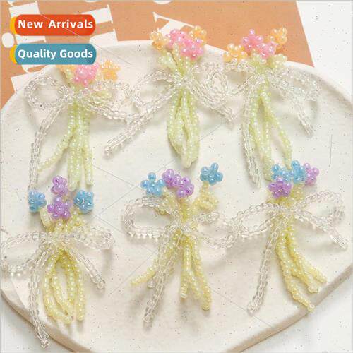 Autumn and winter gentle wind colorful bow bouquet diy handm