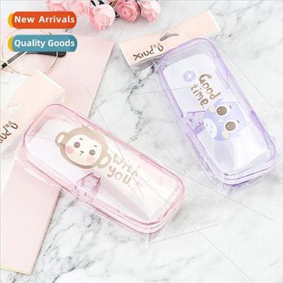 Candy color eyeglasses case cartoon contact lens case myopia