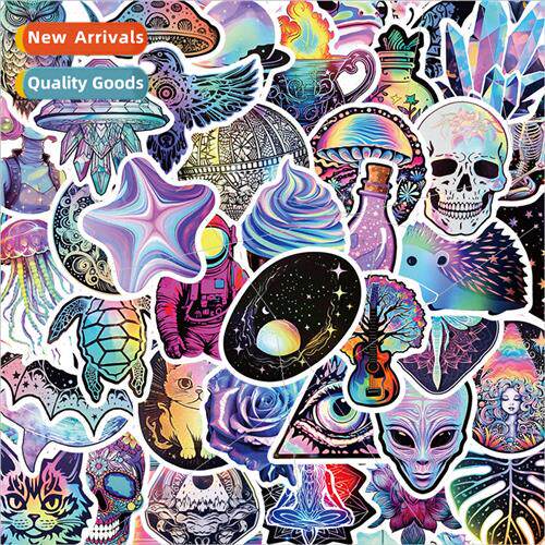 50 Mystery Sticker Decorative Laser Stickers Material Cell P