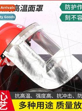 Furnace workers with high-temperature-resistant protective f