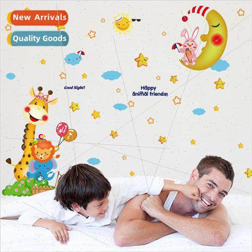 SK9118 Moon Rabbit Giraffe Childrens Room Bedroom Kindergart