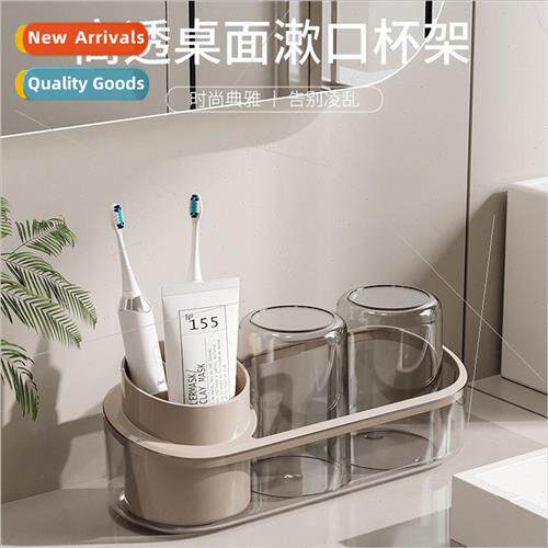 Bathroom Double Cup Washstand Couple Toothbrush Toothpaste W