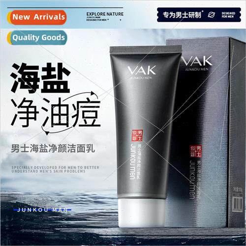 Junco Mens Sea Salt Cleansing Milk Deep Cleansing Oil and di