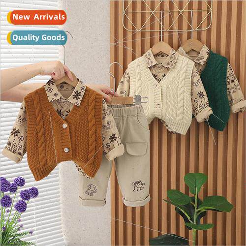 2023 new boys fall long-sleeved suit small and medium-sized