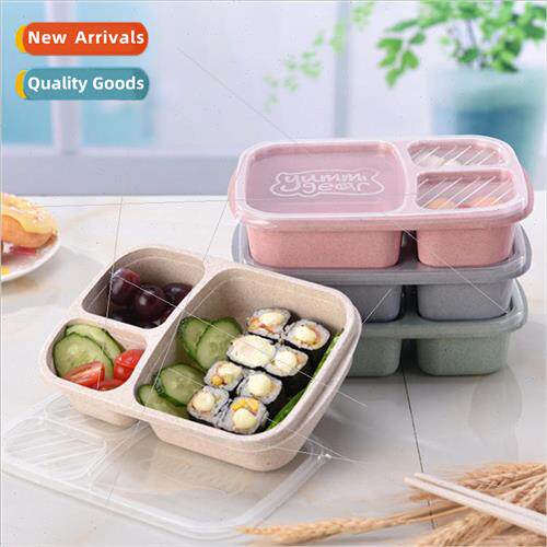 Food grade rice husk lunch box Wheat straw separated lunch b