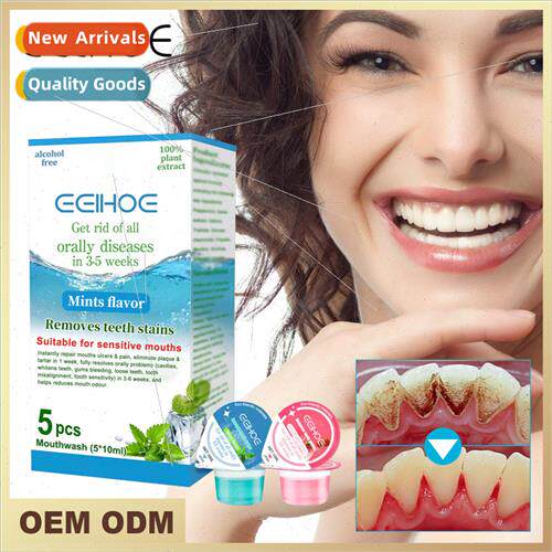 Jelly Cup Mouthwash Oral Cleaning Odor Stains Tooth Stains S