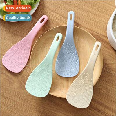 Home kitchen wheat straw rice spoon high temperature resista