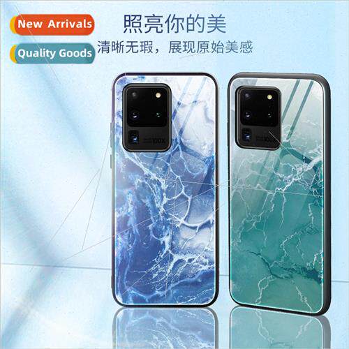 适用 Samsung S20Ultra Phone Case A51 Marble Tempered Glass P