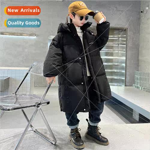 Boys thickened down cotton jacket 2023 winter new of middle