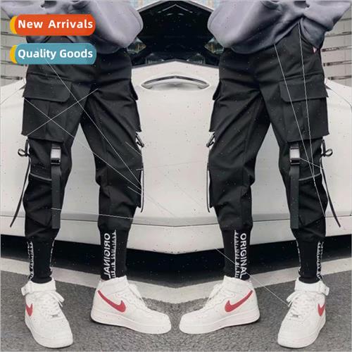 Hip-hop pants mens spring and autumn new personality flutter