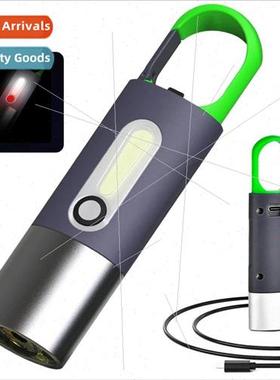 new portable small flashlight type-c rechargeable mini outdo