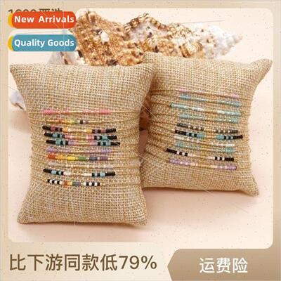 che Japan Imported Rice Beads Adjustable Bracelet Morse Code