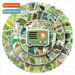 handbook green stickers Scandinavian 100 waterproof ins