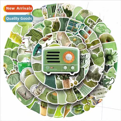 100 ins  green handbook stickers Scandinavian  waterproof ce