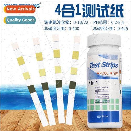 4-in-1 Water Test Strips Aquarium Swimming Pool Test Strips