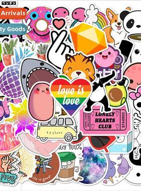 50 -repeatable waterproof removable cute cartoon trolley cas