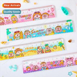 Meatball acrylic handbook organizer ruler cute cartoon scale