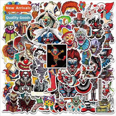 50 new horror clown stickers luggage laptop bike helmet wate