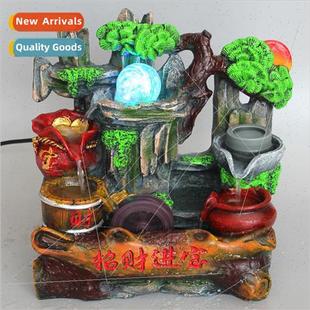 flowing water Shui craft Feng Wigwam ornaments Resin spray
