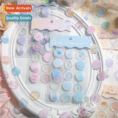 Fire Paint Stamp Stickers Glazed Starlight Stamping Drip Han
