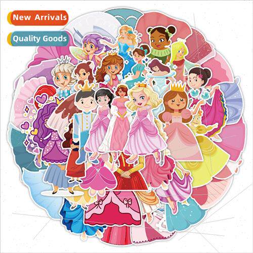 50 pcs of princess series graffiti stickers car cell phone w