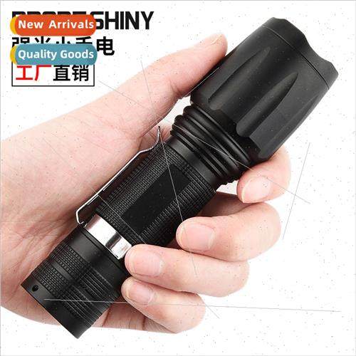 Bright flashlight telescopic focus 18650 lithium battery LED