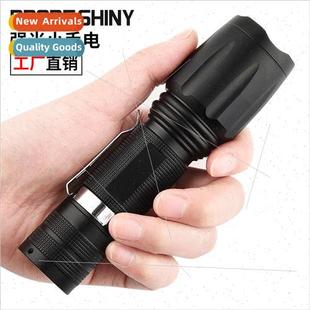 Bright flashlight telescopic focus 18650 lithium battery LED