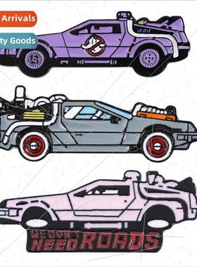 Cartoon Ghostbusters to the future car pin personalized meta